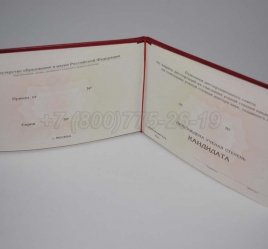 Диплом Кандидата Наук 2019г в Махачкале